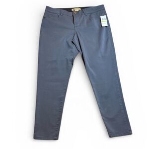 NWT Democracy Dark Gray Ab Solution Blue Grey Jeans sz 14 Stretch